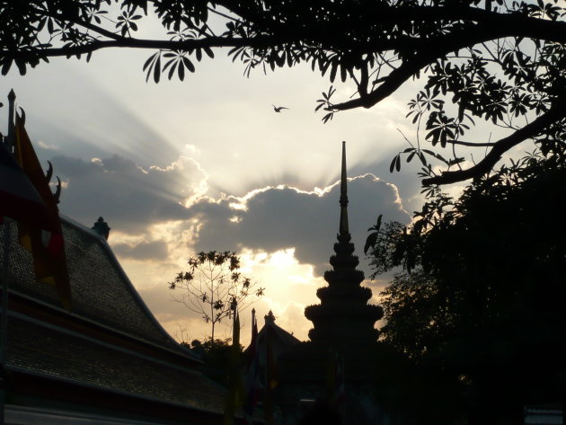 Fantastisch mooie dag in Bangkok, vlakbij Wat Phra Kaew