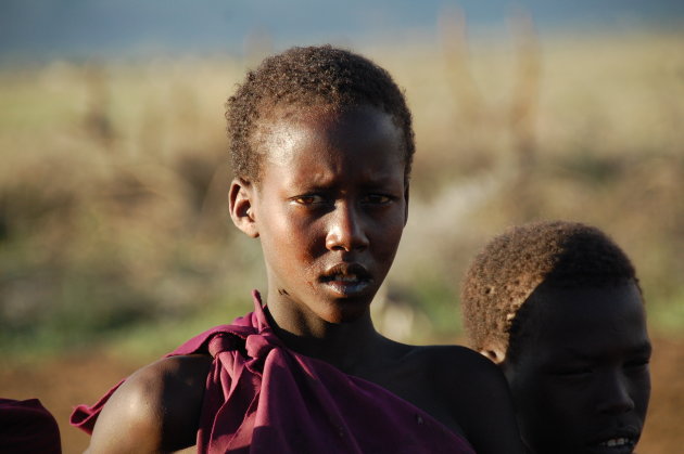 masai krijger in de dop