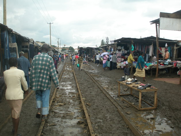 Lopen over het spoor