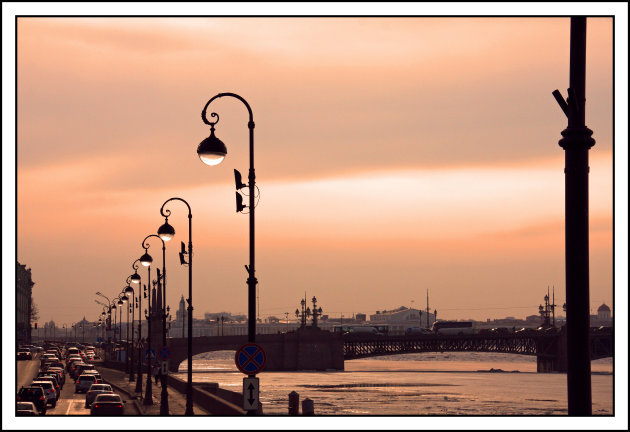 Avond valt over St.Petersburg