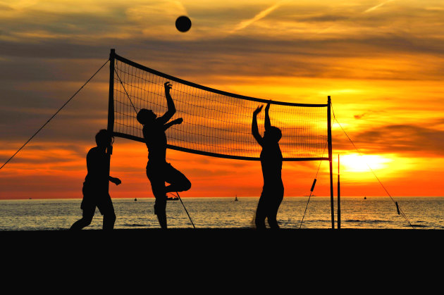 Beach Vollyball op Schevningen Strand