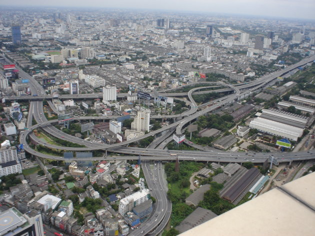 Op 309m hoogte vanaf de Baiyoke Tower II