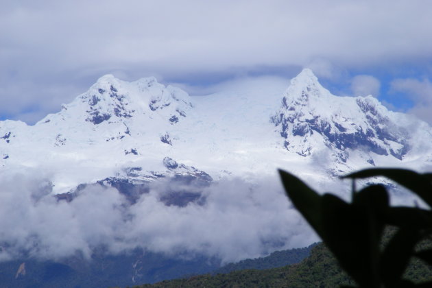 gletsjer bij Papalacta in Ecuador