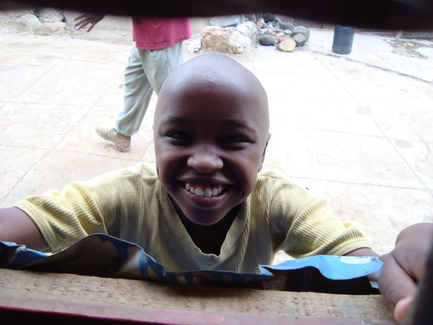 portet van een scholier in Kibera