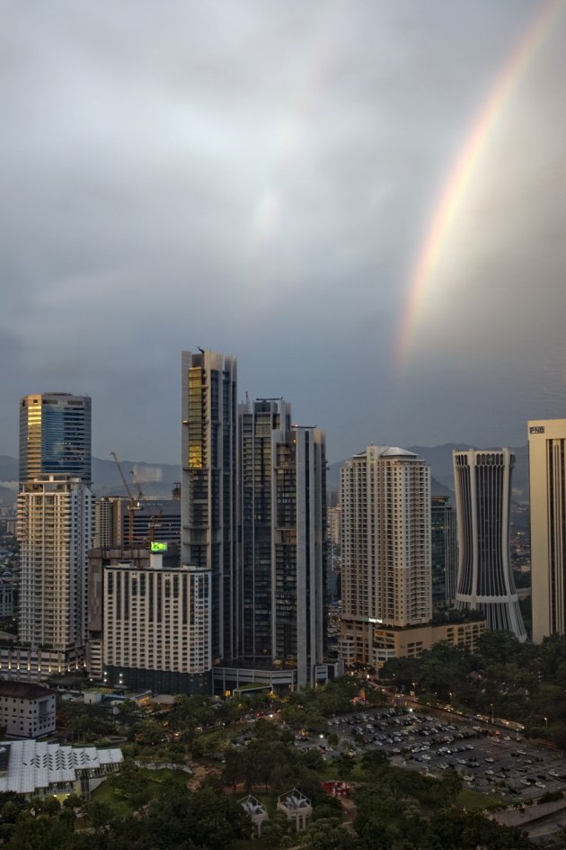 Rainbow in the sky