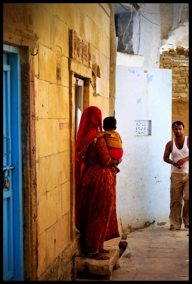 Straattafereel in Jaisalmer!