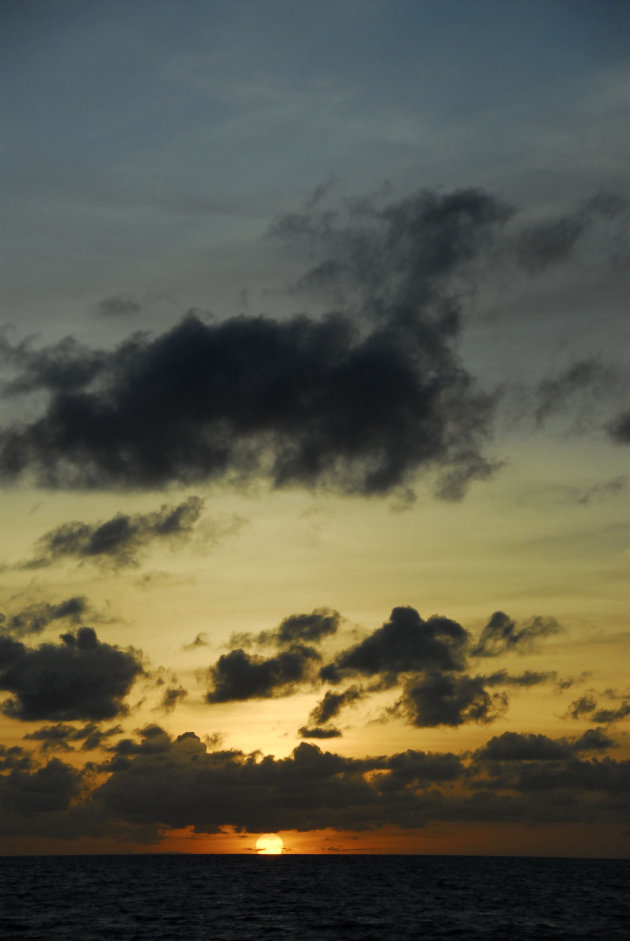 nog net een zonsondergang