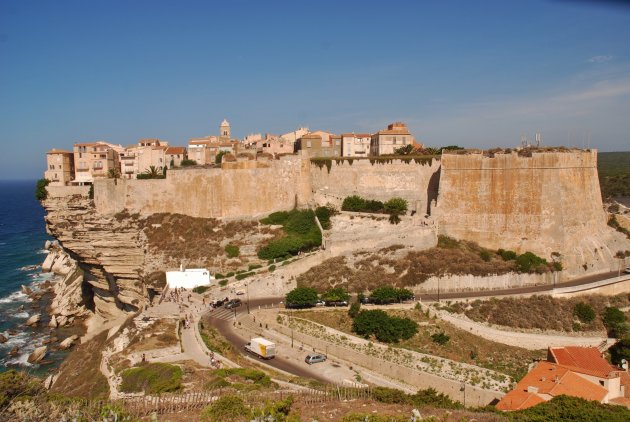 Uitzicht op Bonifacio