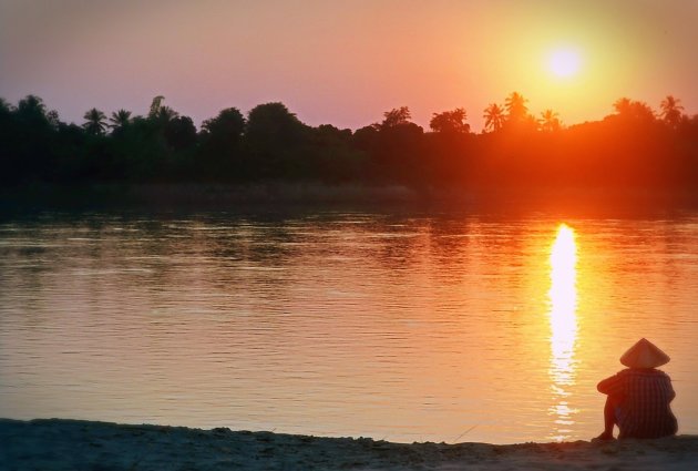 Genieten van de zonsondergang