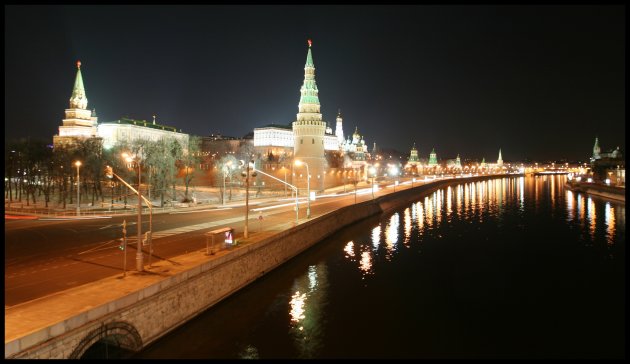 Kremlin en Moskva rivier