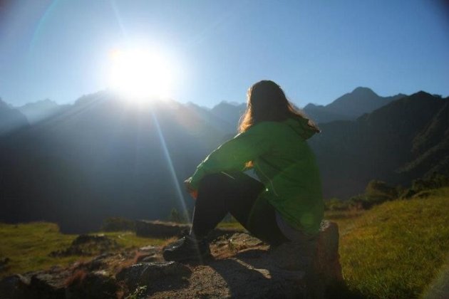 Zonsopkomst bij Machu Picchu