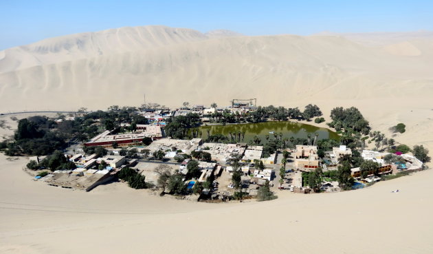 Lagune Huacachina van boven