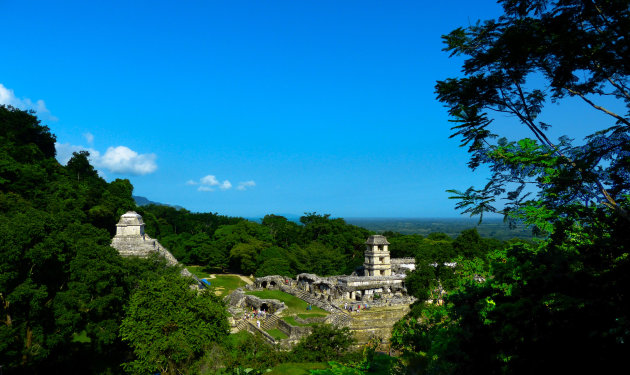 Overzicht Maya-ruïnestad Palenque
