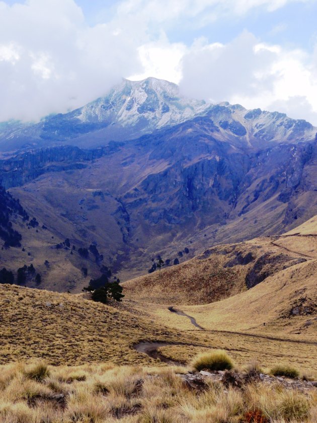 De Iztaccihuatl vulkaan