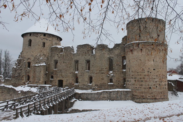 Kasteel in de sneeuw