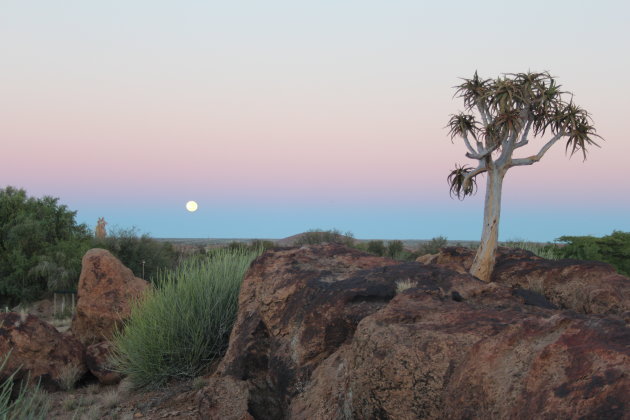 Supermoon in Augrabies national park 