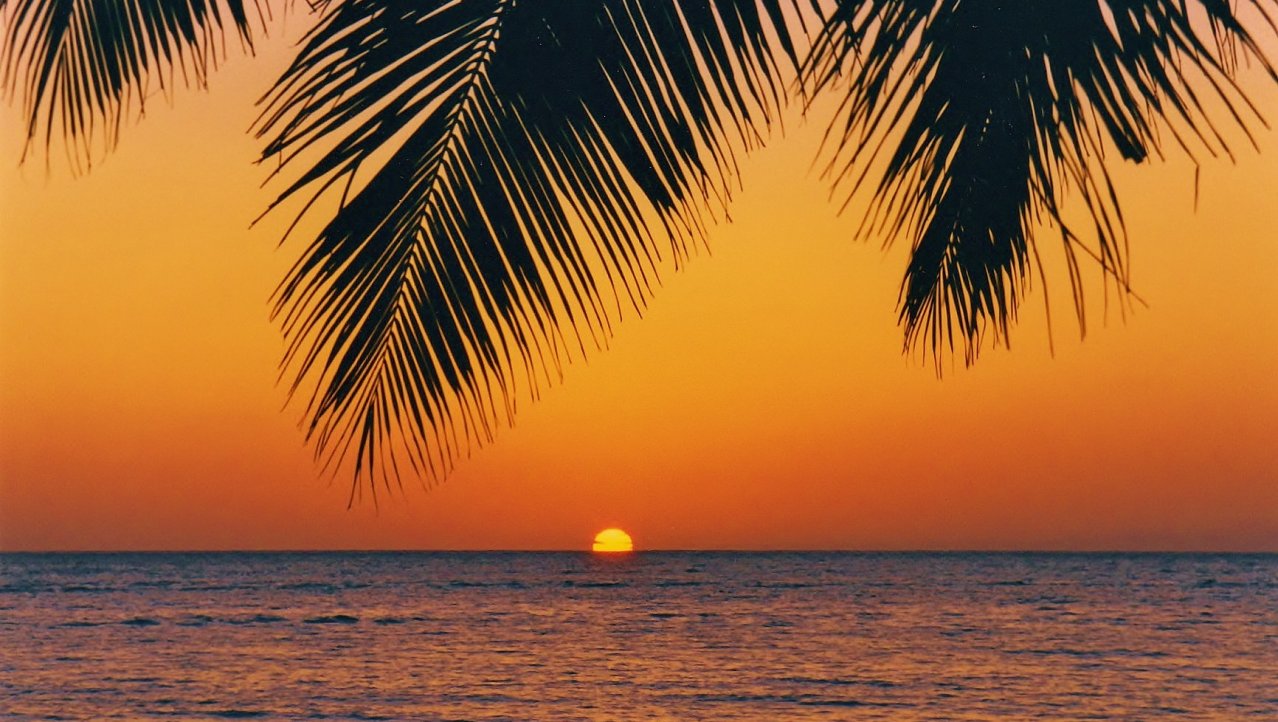 Tropische zonsondergang