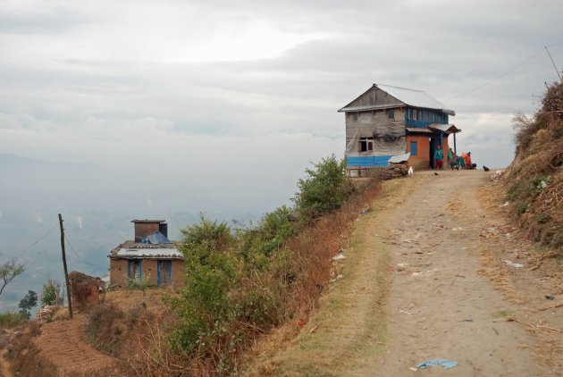 Glooiend landschap in de Kathmandu Vallei 