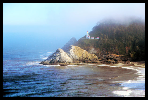 Vuurtoren langs de kust van Oregon, USA