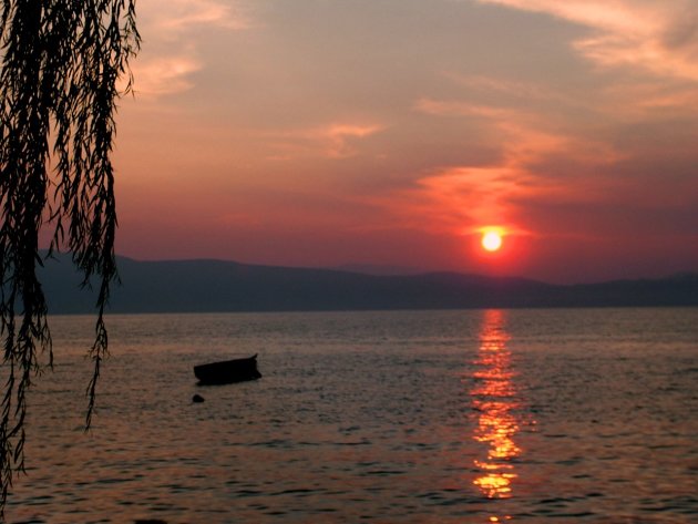 Sunset at Lake Ohrid