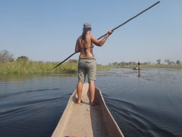 Zelf 'polen' in de Okavango Delta