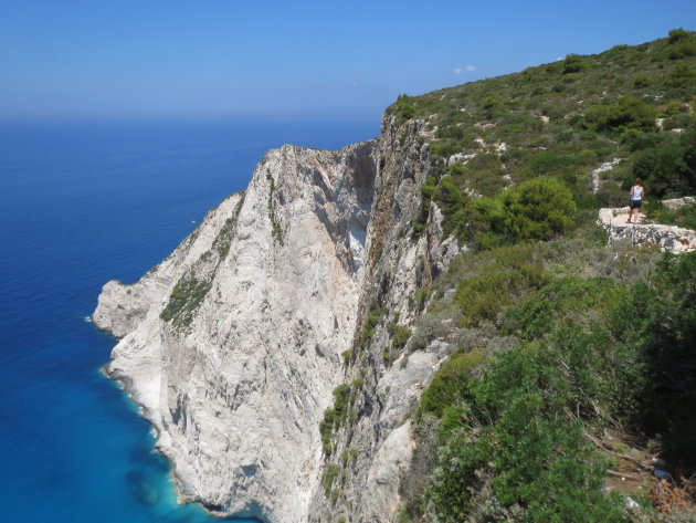 Wandeling buiten de gebaande paden op Zakynthos. 