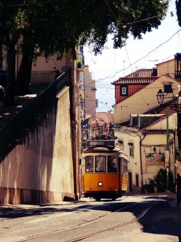 Lisboa Tram 28 Van bovenaf :)