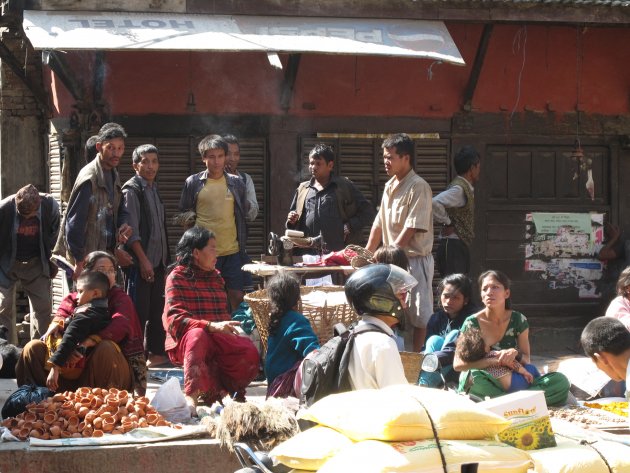 straatbeeld Durbar Square Kathmandu