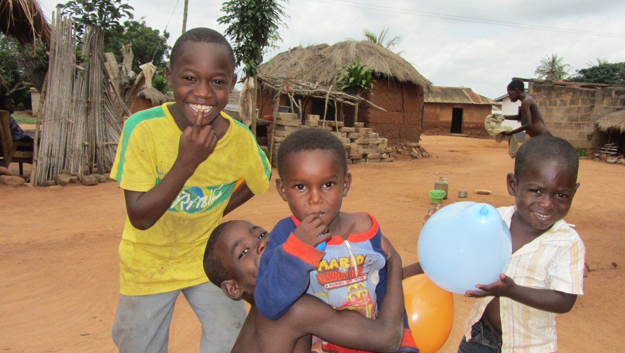 Kinderen in Akatsi, Ghana