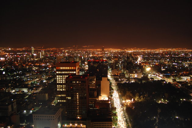 Mexico City bij Nacht