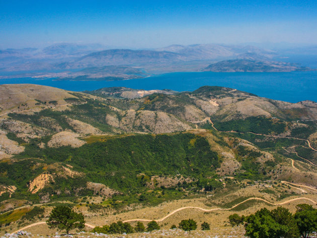 Zicht op Albanië