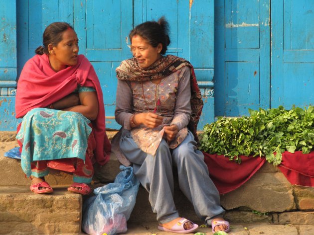 Ochtendmarkt in Bhaktapur