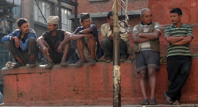 De dag doornemen in Kathmandu