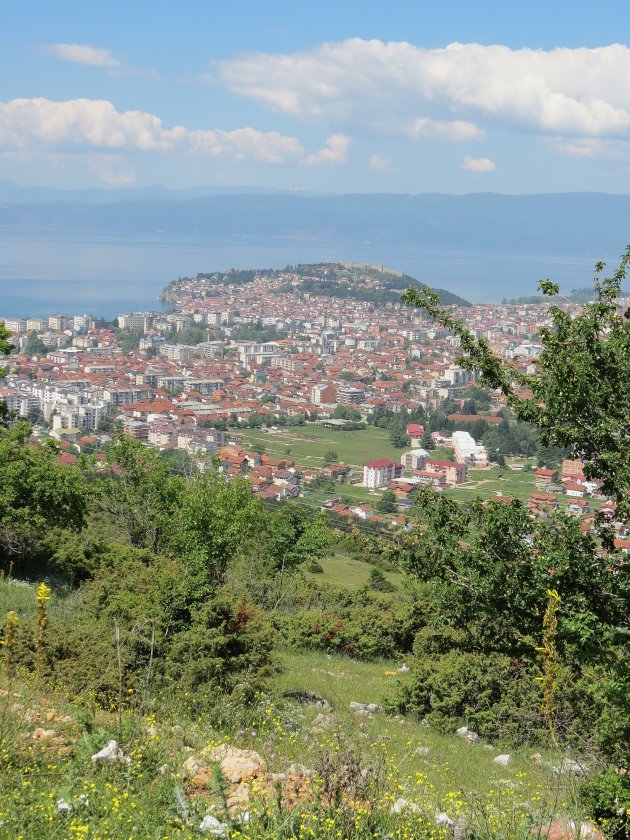 Uitzicht op Ohrid