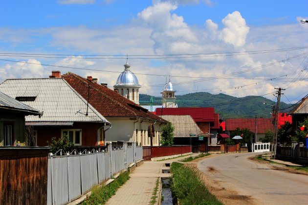 Kleurrijke daken in Roemenie