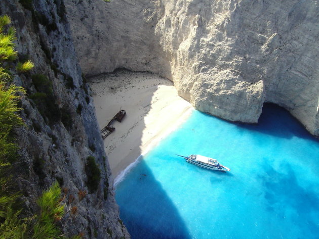 Scheepswrak bij Navagio