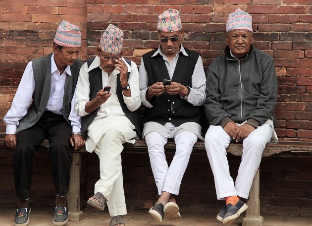 mannen in nepal