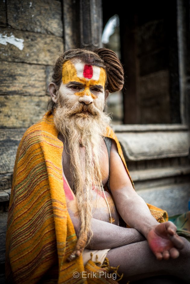 Heilige man, kathmandu, nepal