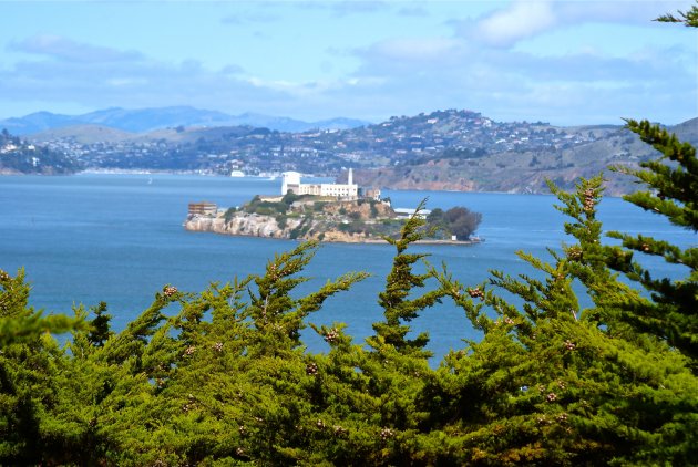 Alcatraz, prachtig gelegen in de baai van San Francisco