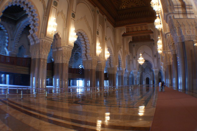 Sfeer in de Hassan II moskee