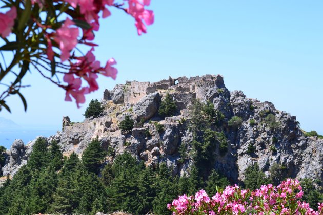 Kasteelruine Angelocastro op Corfu