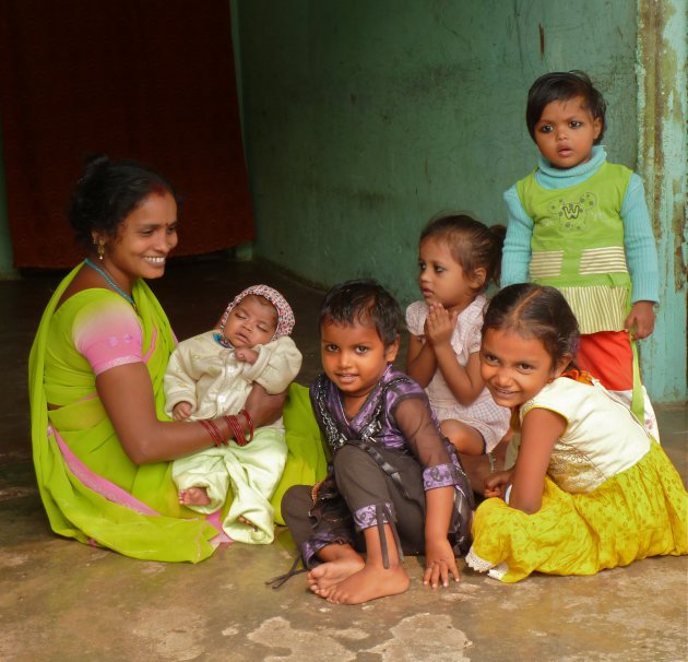 groot gezin in Nepal