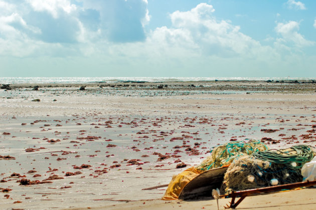 Visnetten op Pipa- strand