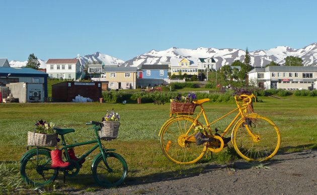 Fietsen op Hrísey