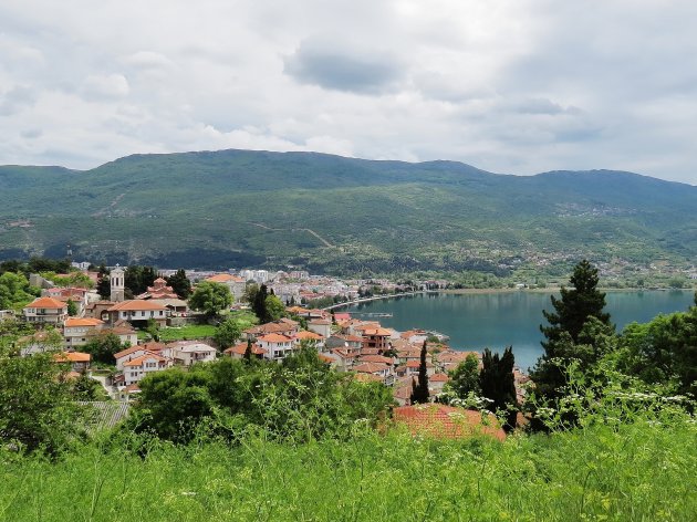 Uitzicht over Ohrid