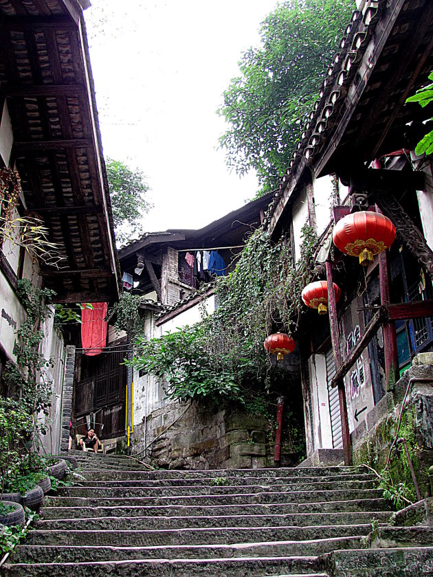 authentiek straatje in Ciqikou