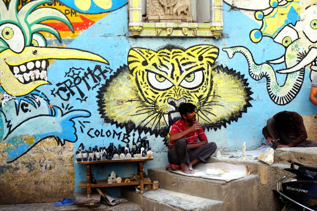 Indische 'colombia'graffiti...