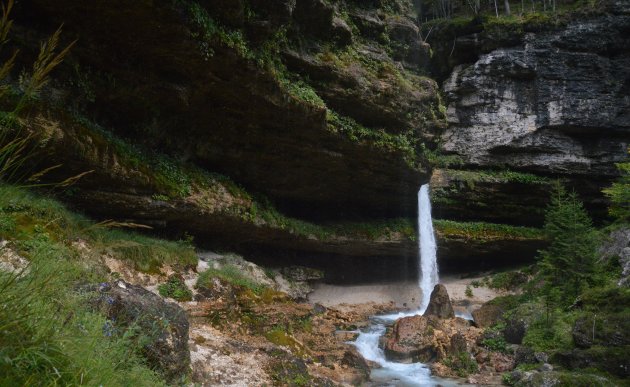 Pericnik waterval, bovenste, kleinere deel.