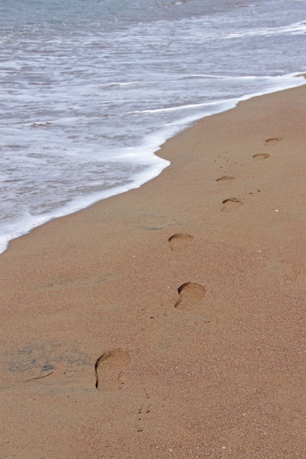 Footprints in the sand