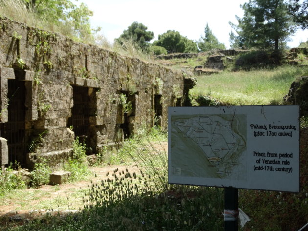 Het Kasteel van Zakynthos stad